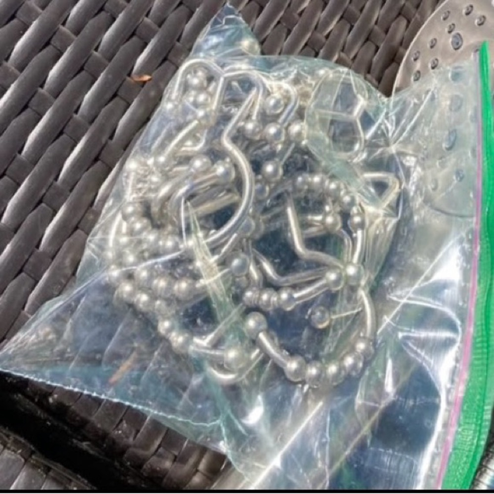 Silver Shower Curtain Rings